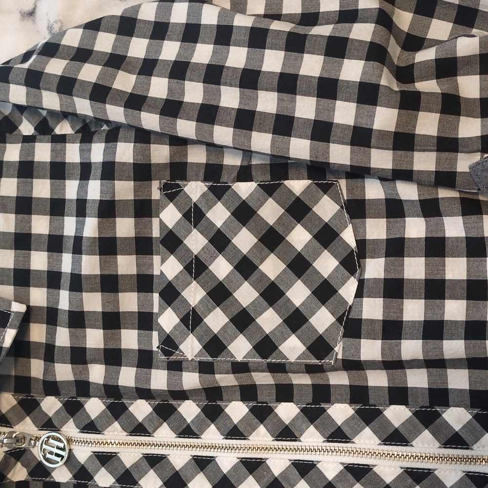 Tommy Hilfiger Black and White Gingham Shirt - Picture 2 of 6